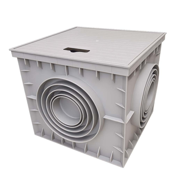 Slika Plastični šaht sa poklopcem i ručicom 400x400 mm